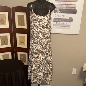NWOT Smith & Quinn Floral Brown and White Women's Dress